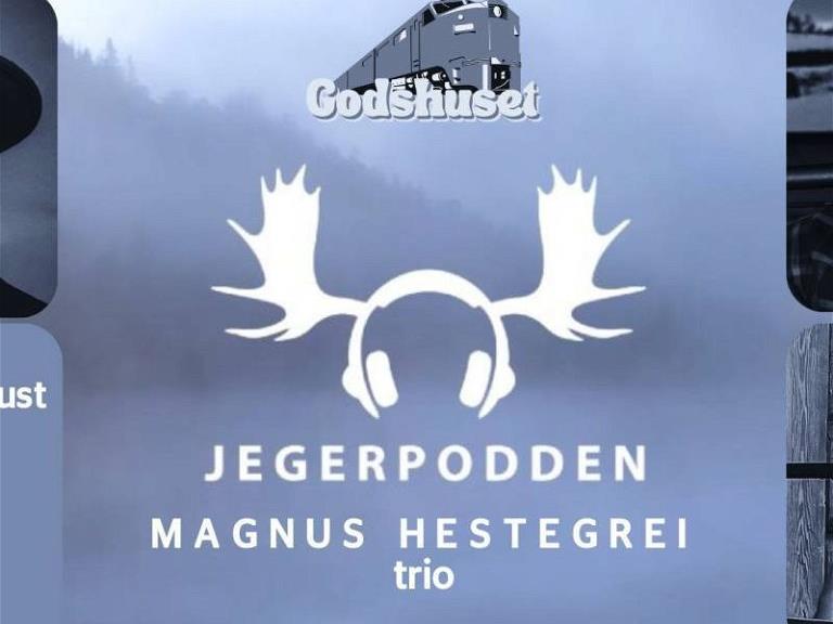 Plakat JegerPodden og Magnus Hestegrei trio