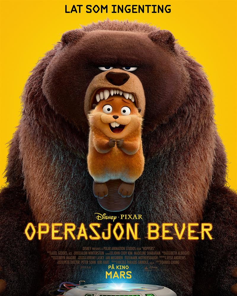 Plakat Løten kino: Operasjon Bever