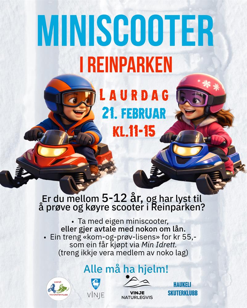 Miniscooter i Reinparken - Vest-Telemark.no