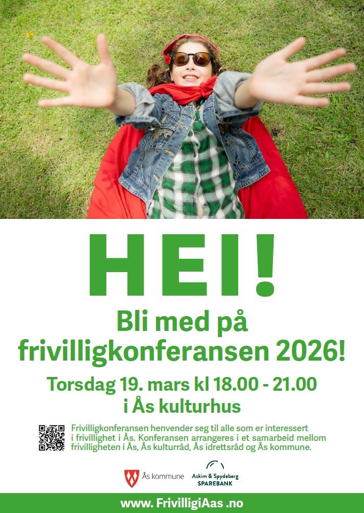 Plakat Frivilligkonferansen 2026