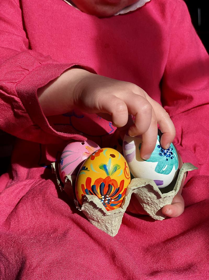 Plakat Påskeverksted på Bakkelund