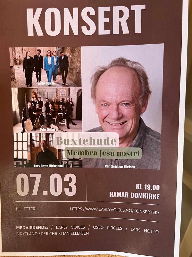 Plakat Buxtehude i Hamar domkirke