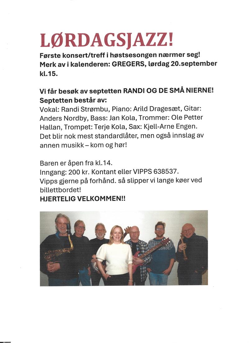 Plakat Lørdagsjazz