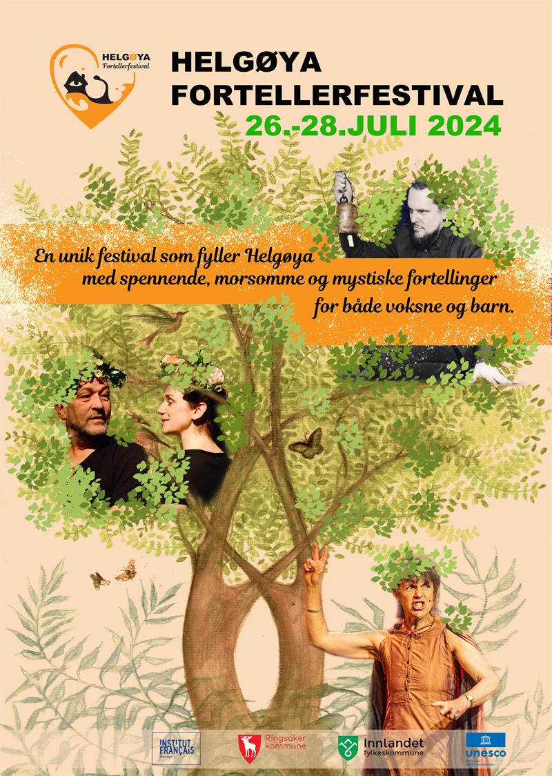 Plakat Åpningsforestilling Helgøya Fortellerfestival 2024
