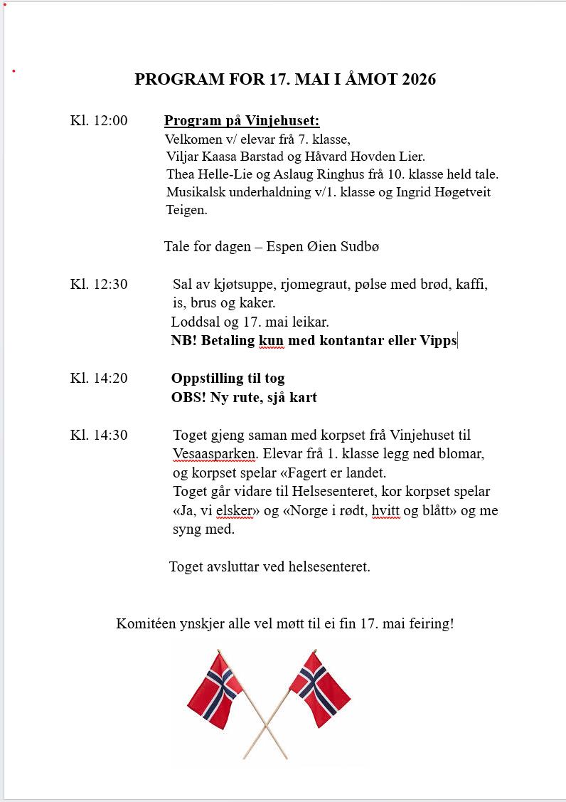 17.mai i Åmot - Vest-Telemark.no