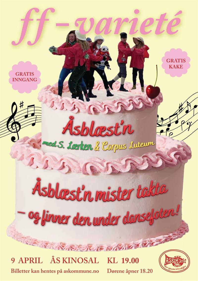 Plakat Åsblæst'n ff-varieté