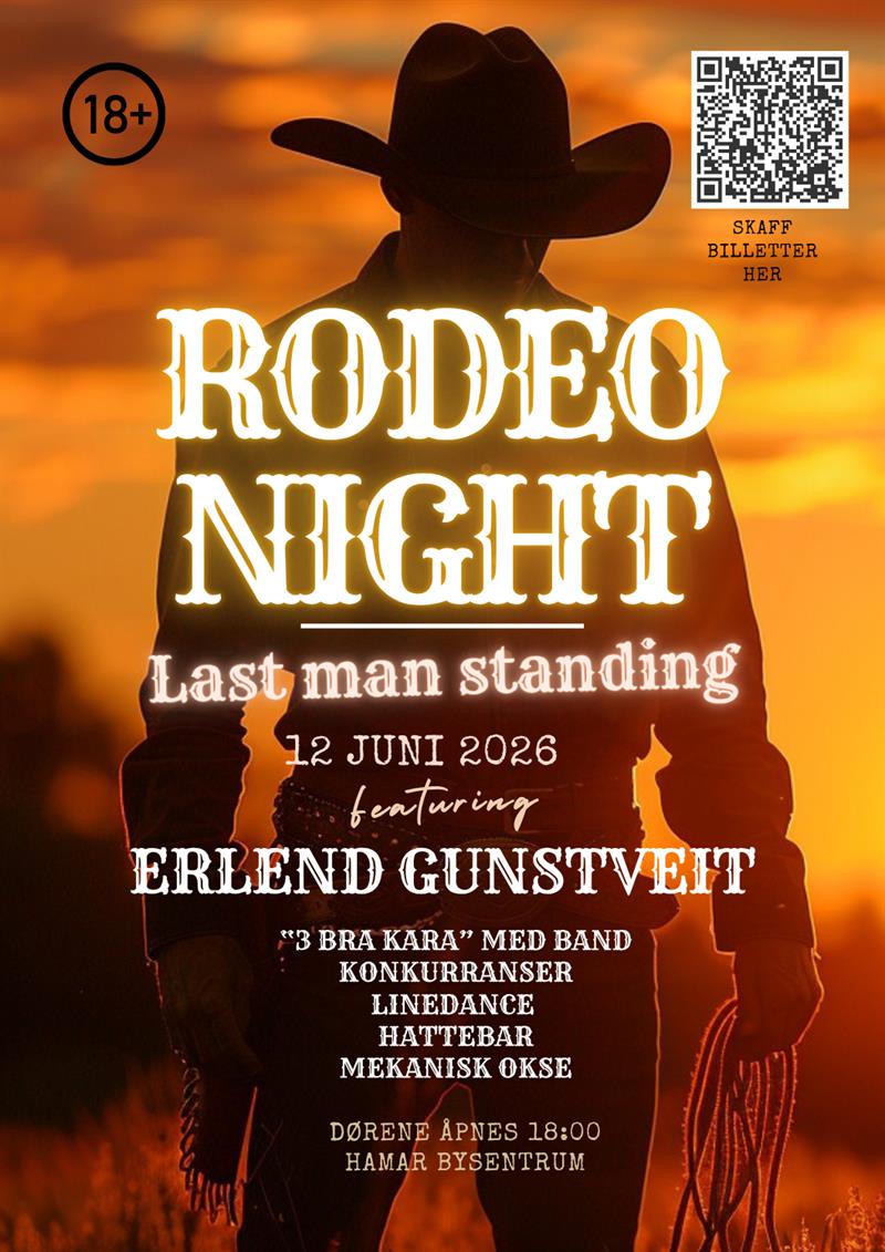 Plakat Rodeo Night