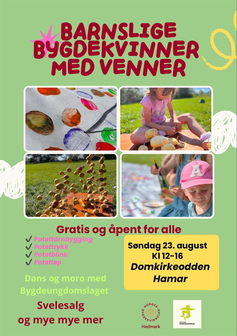 Plakat Barnslige Bygdekvinner med venner!