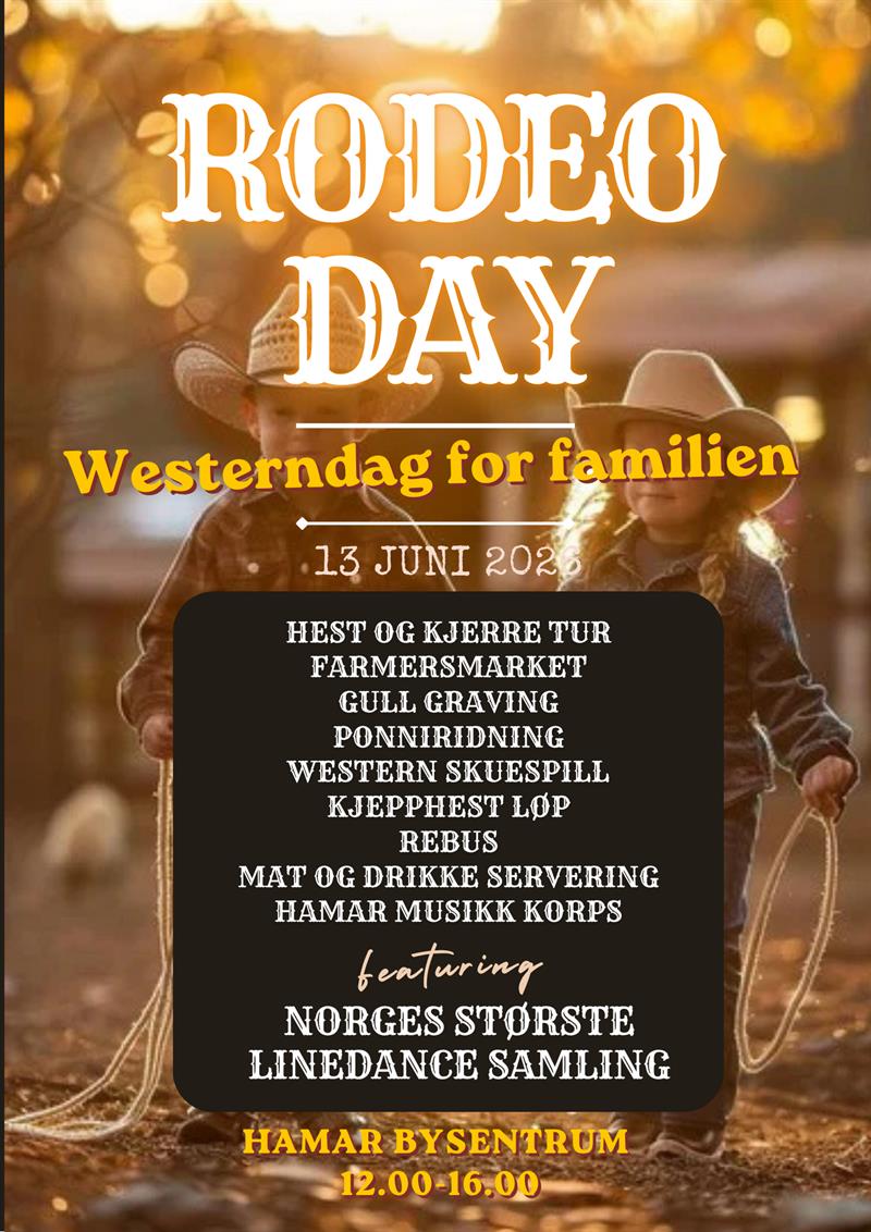 Plakat Rodeo Day - Westerndag for hele familien!