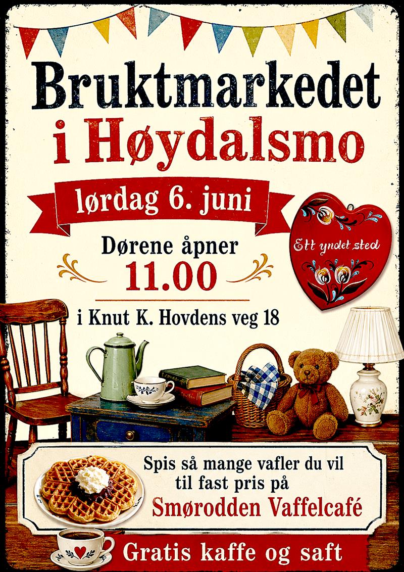 Bruktmarked i Høydalsmo - Vest-Telemark.no