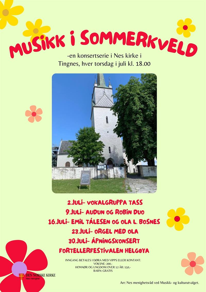 Plakat Musikk i sommerkveld