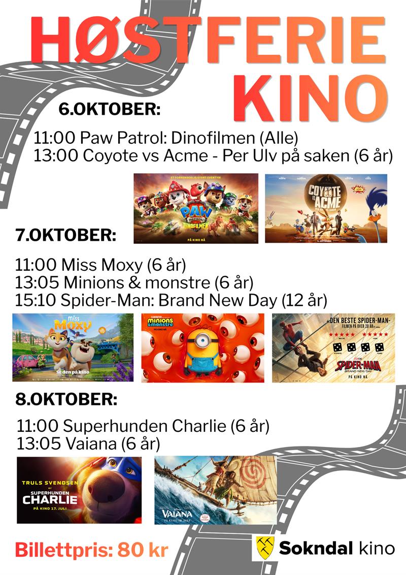 Autumn break at Sokndal cinema