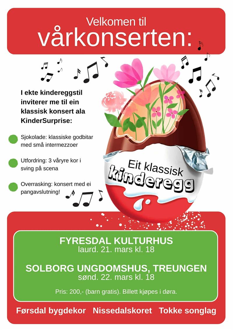 Vårkonsert - "Eit klassisk kinderegg" - Vest-Telemark.no
