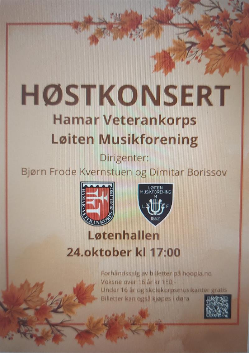 Plakat Høstkonsert