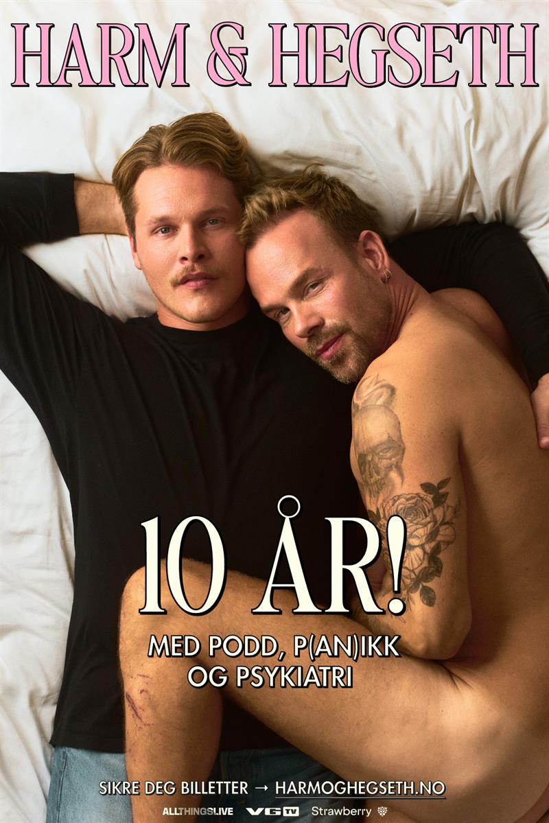 Plakat Harm & Hegseth - 10 år!
