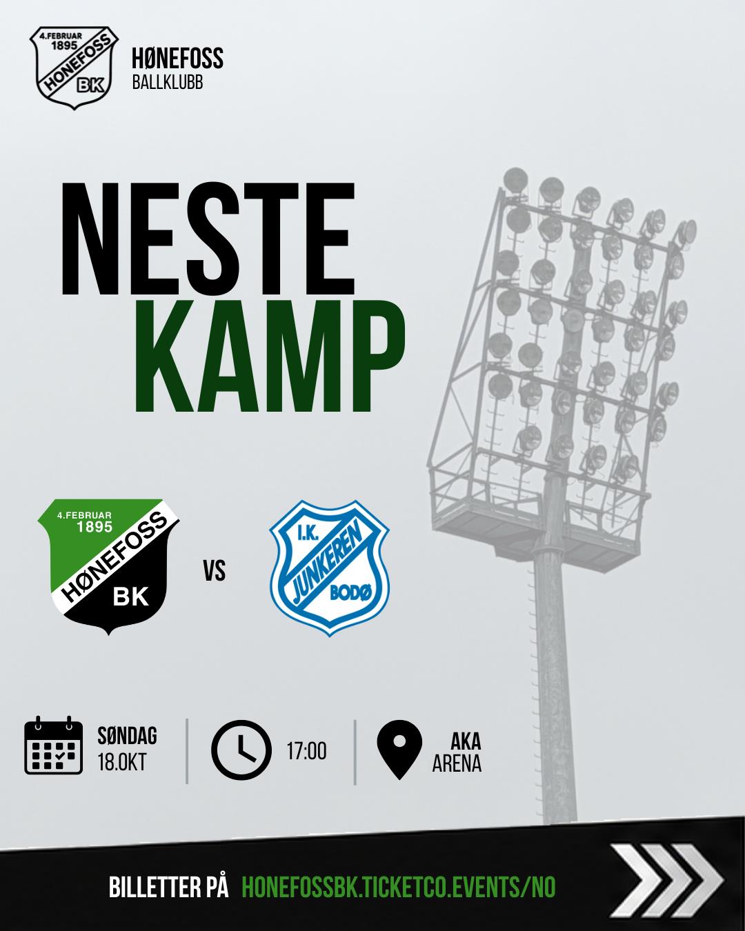 Fotballkamp Hønefoss - Junkeren | 2.div