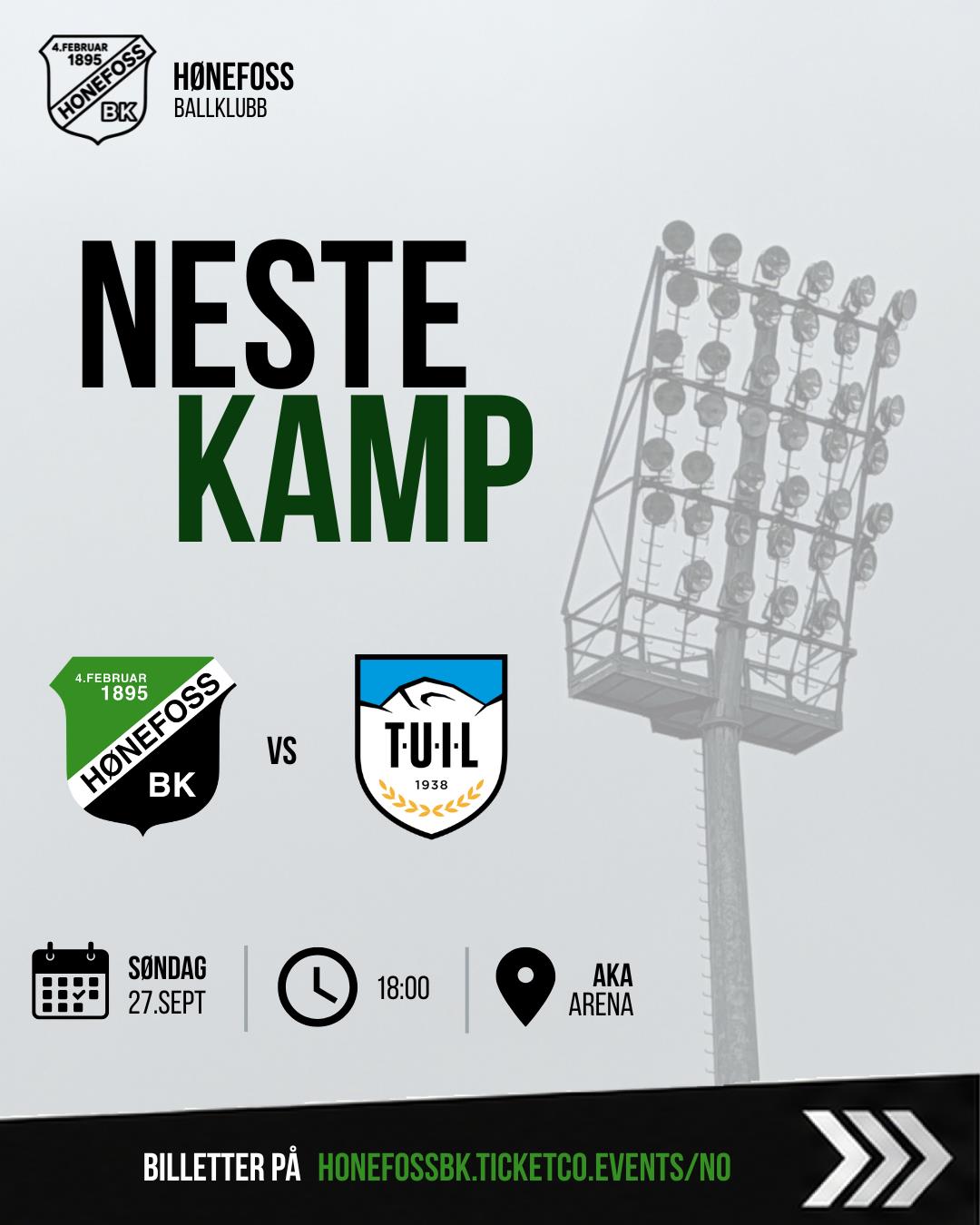 Fotballkamp Hønefoss - Tromsdalen | 2.div