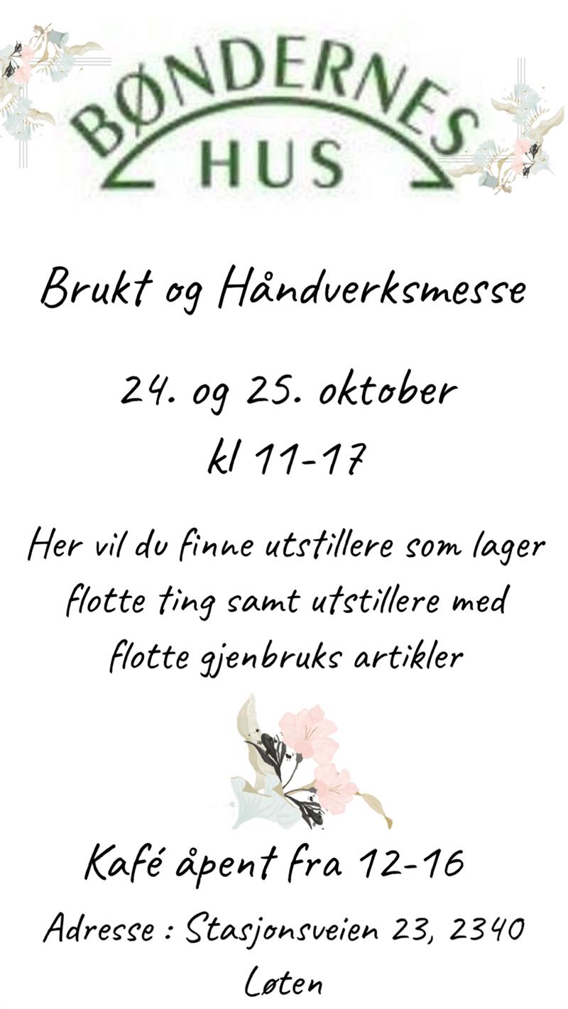 Plakat Brukt og Håndtverksmesse