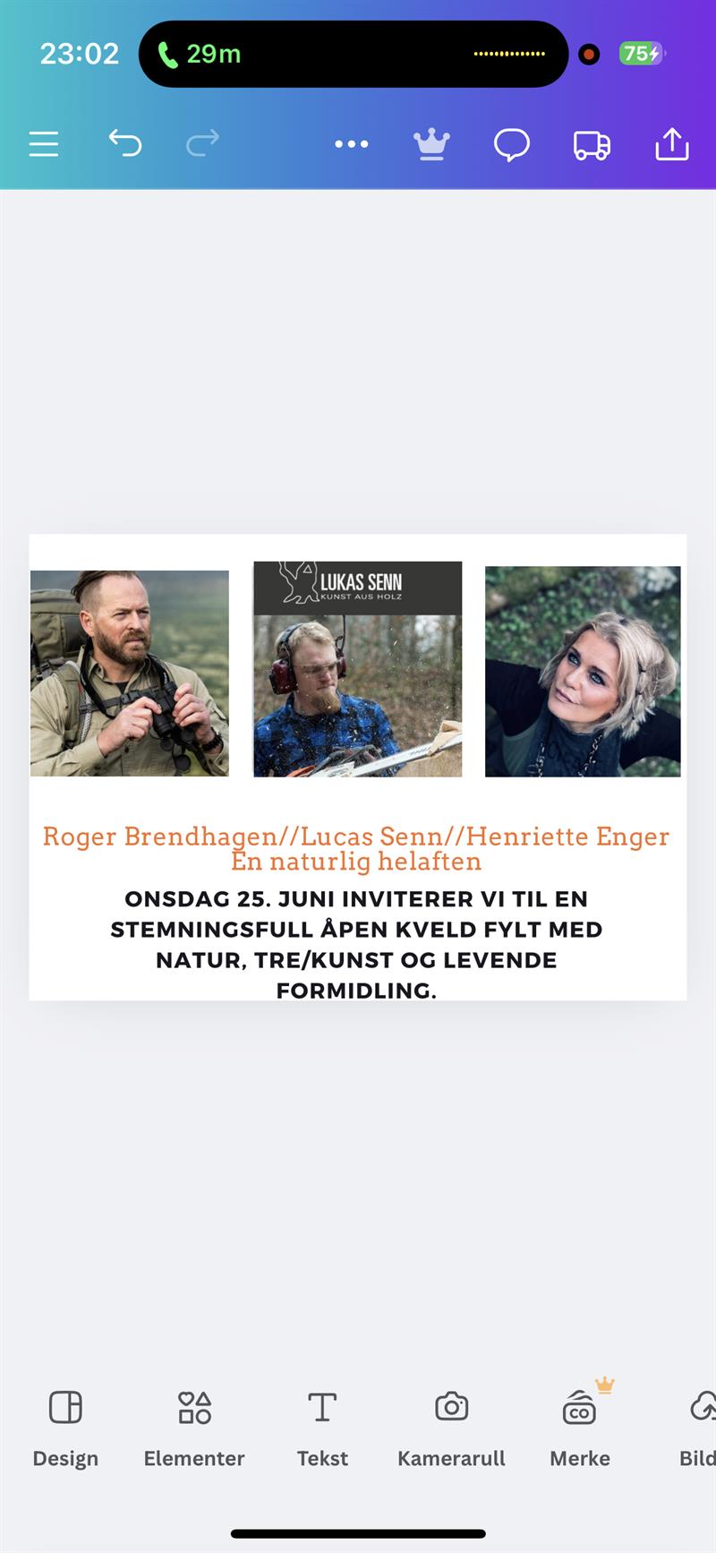Plakat KUNST MED KRAFT- motorsag, kamera, pensel og villmark i levende formidling