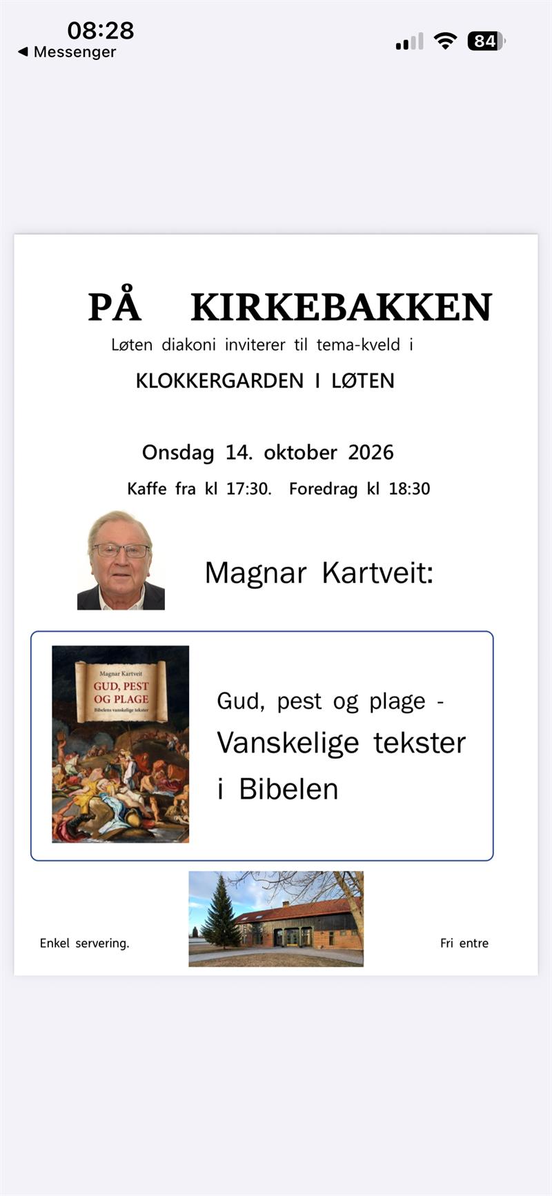Plakat På Kirkebakken