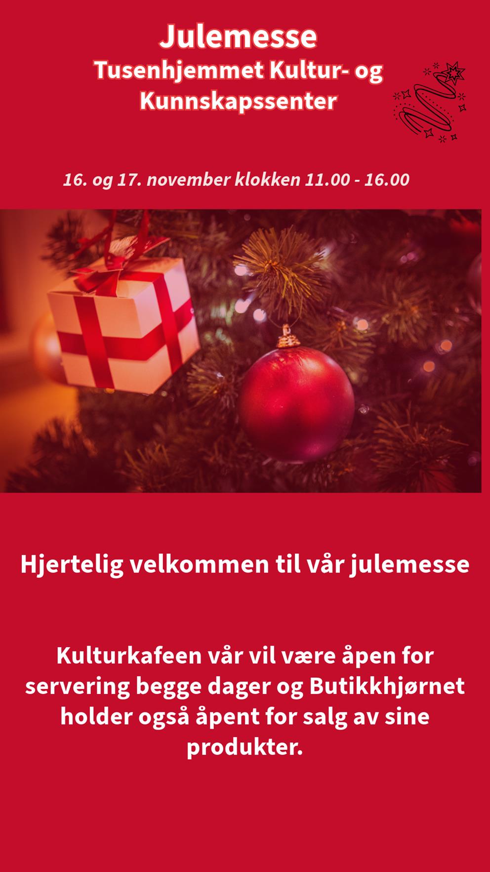 Julemesse på Tusenhjemmet