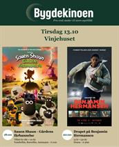 Bygdekino: Shauen Shaun-Gårdens fårbannelse / Drapet på Benjamin Hermansen