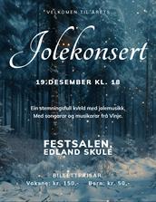 Jolekonsert på Edland