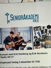 Radio Hit'n i SeniorAkademi med Erik og Erik
