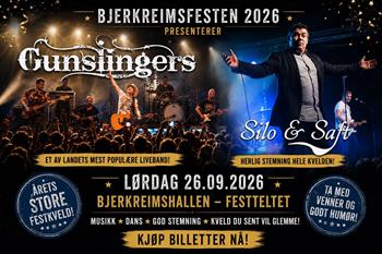 Konsert med Gunnslingers på Bjerkreimsmarken