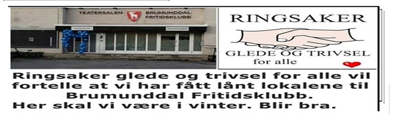 Plakat Ringsaker Glede og trivsel for alle