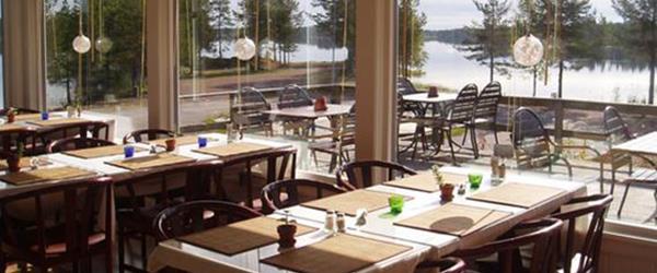 Matsal med vy, Norrskensgården Restaurang