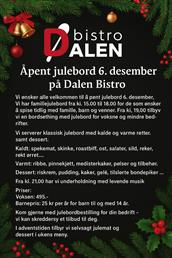 Åpent julebord 6. Desember
