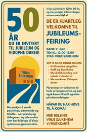 Vidopne dører og markering av 50 års jubileum for Vinje sjukeheim