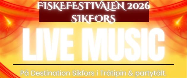 Party på FISKEFESTIVALEN i Sikfors med Cykelpåköpet