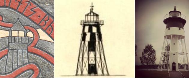 Tre bilder av Jävre fyr, Wabi-sabi