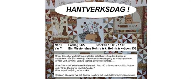 Välkomna till Hantverksdag!