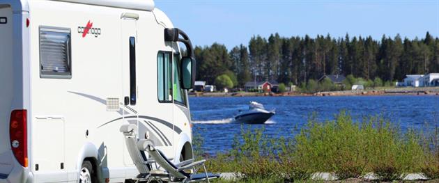 Husbilsplats med utsikt på Jävre ställplats, Stina Eriksson