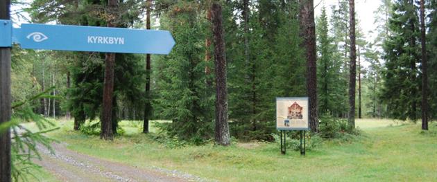 Skyltning till kyrkbyn, Piteå Museum