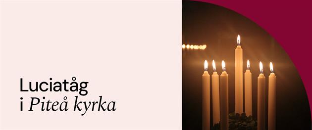 Personalen i Piteå församling bjuder på ett traditionellt Luciatåg.