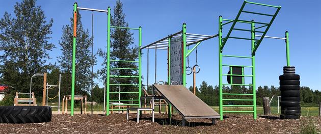 Svensbyns Multi arena outdoor gym, Sara Holm