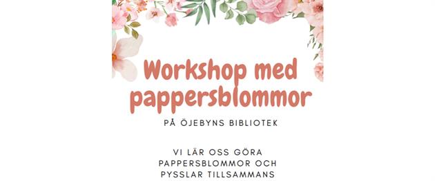 Pyssla pappersblommor på bibblan