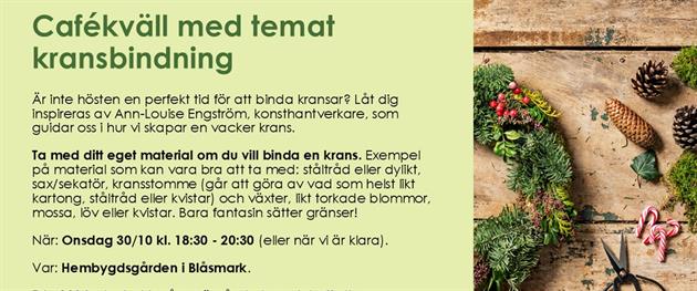 Cafékväll - information