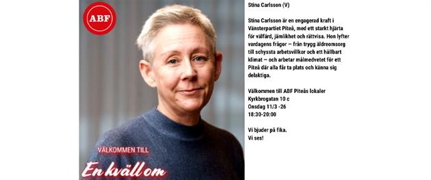 En kväll om Stina Carlsson