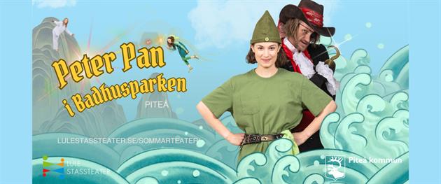 Peter Pan i Badhusparken, Foto: Magnus Stenberg. Affisch: Elin Kristiansen