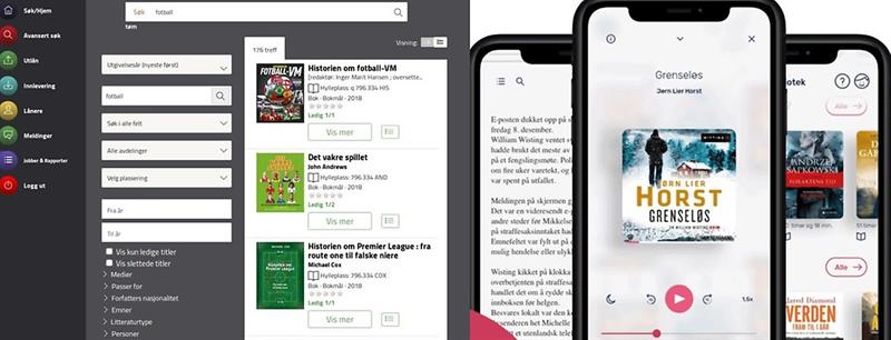 Plakat Seniornett: Biblioteket rett i lomma - Brumunddal