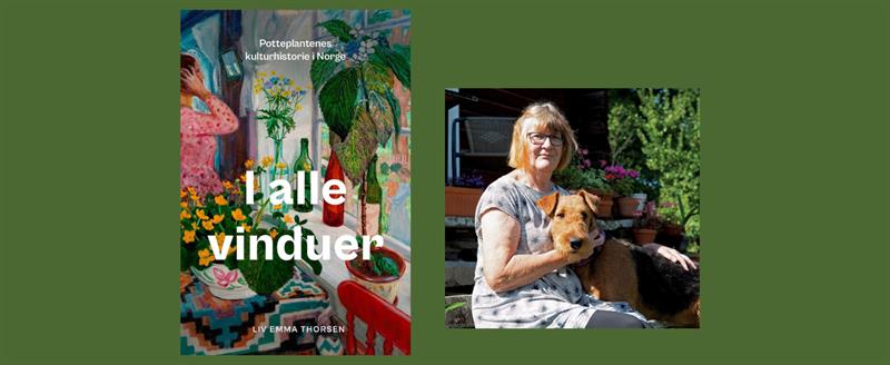 Plakat Bokprat: I alle vinduer - potteplantenes kulturhistorie med Liv Emma Thorsen