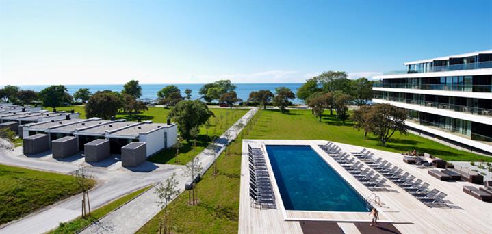 Bungalow, 3 rok, på lyxresorten Novi - Vackert boende vid havet, längs strandpromenaden i Visby