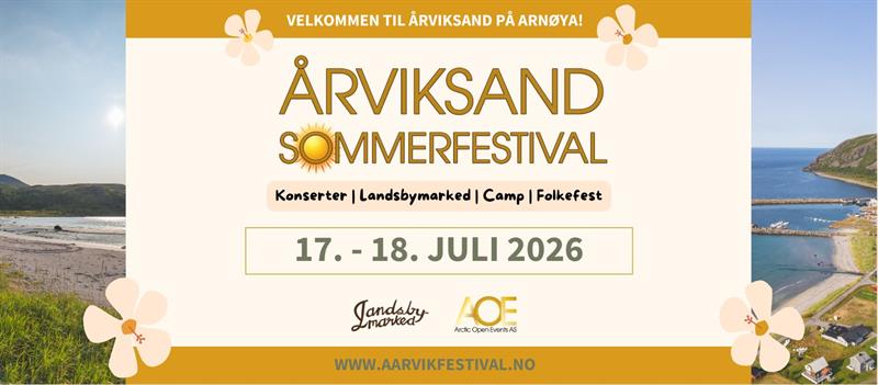 Plakat Årviksand Sommerfestival