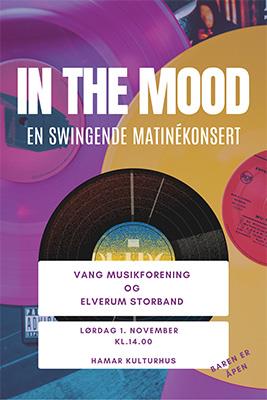 Plakat Vang Musikkforening: In the mood, en swingende matinékonsert