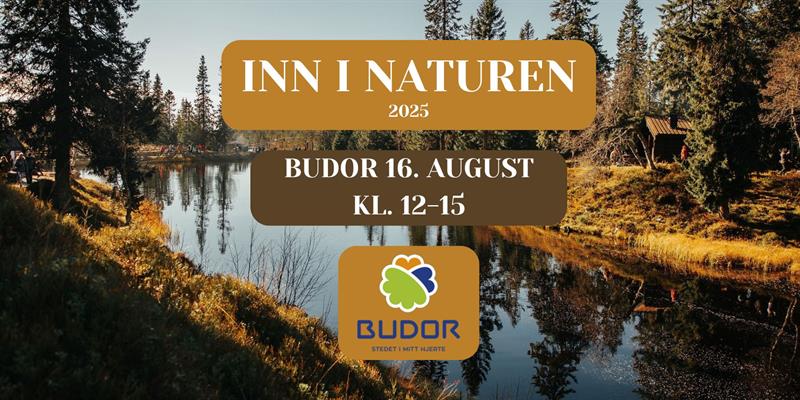 Plakat Inn i naturen-dag på Budor